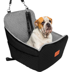 YOUVEE Dog Car Seat front view, a compact booster for safer car trips