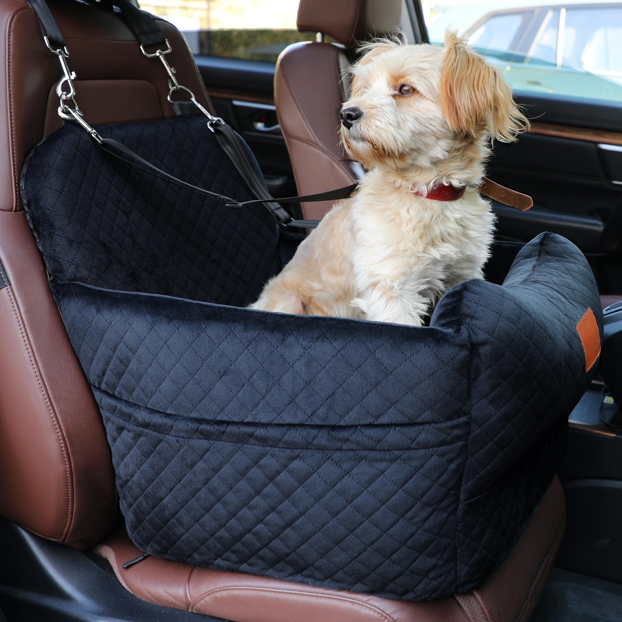 Youvee dog car seat removable cover is easy to wash after adventures