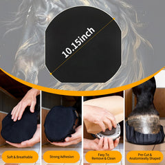 Youven magic cushion hoof packing provides durable overnight protection