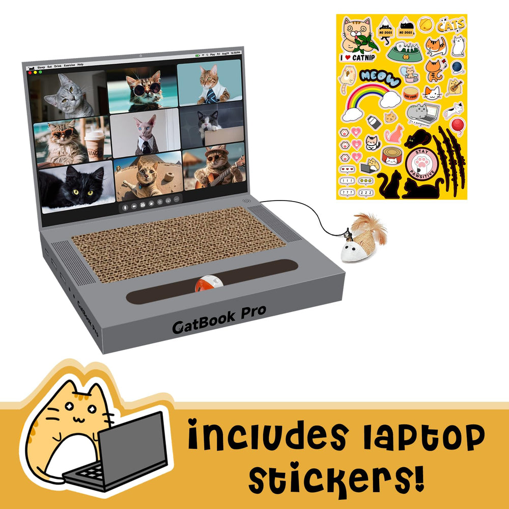 YOUXIFUN cat-scratcher-mouse close-up showing interactive enrichment