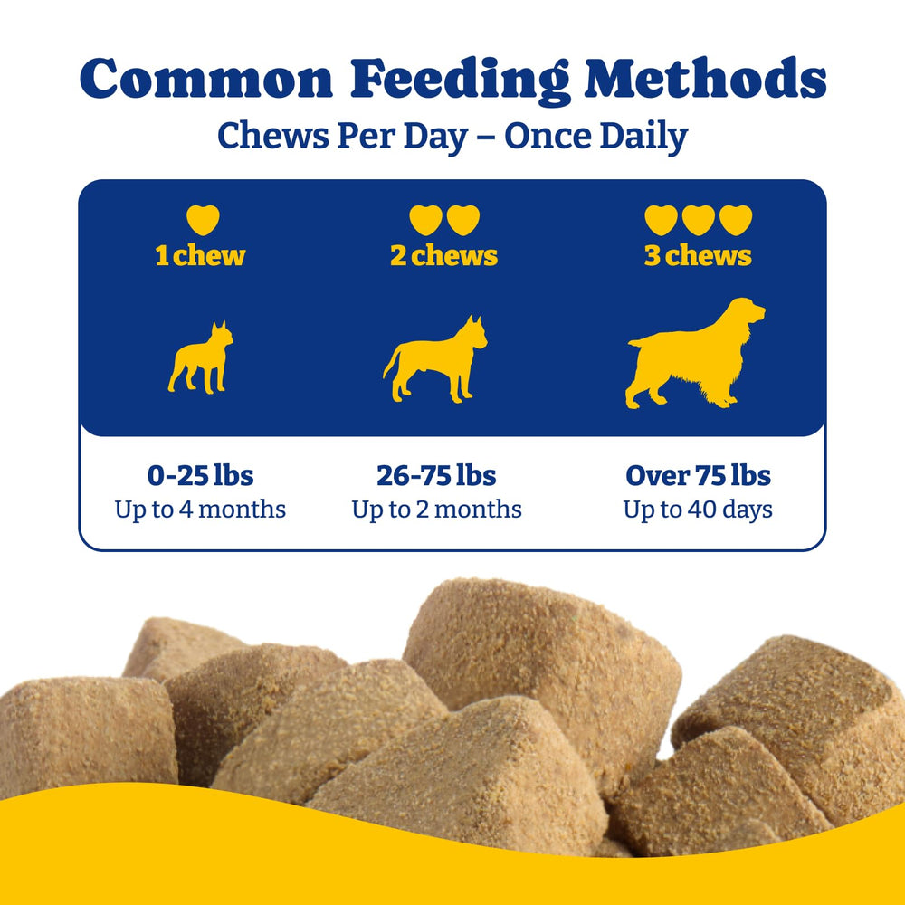 YoYoBay all-ages dogs chews shown as easy-to-feed supplement