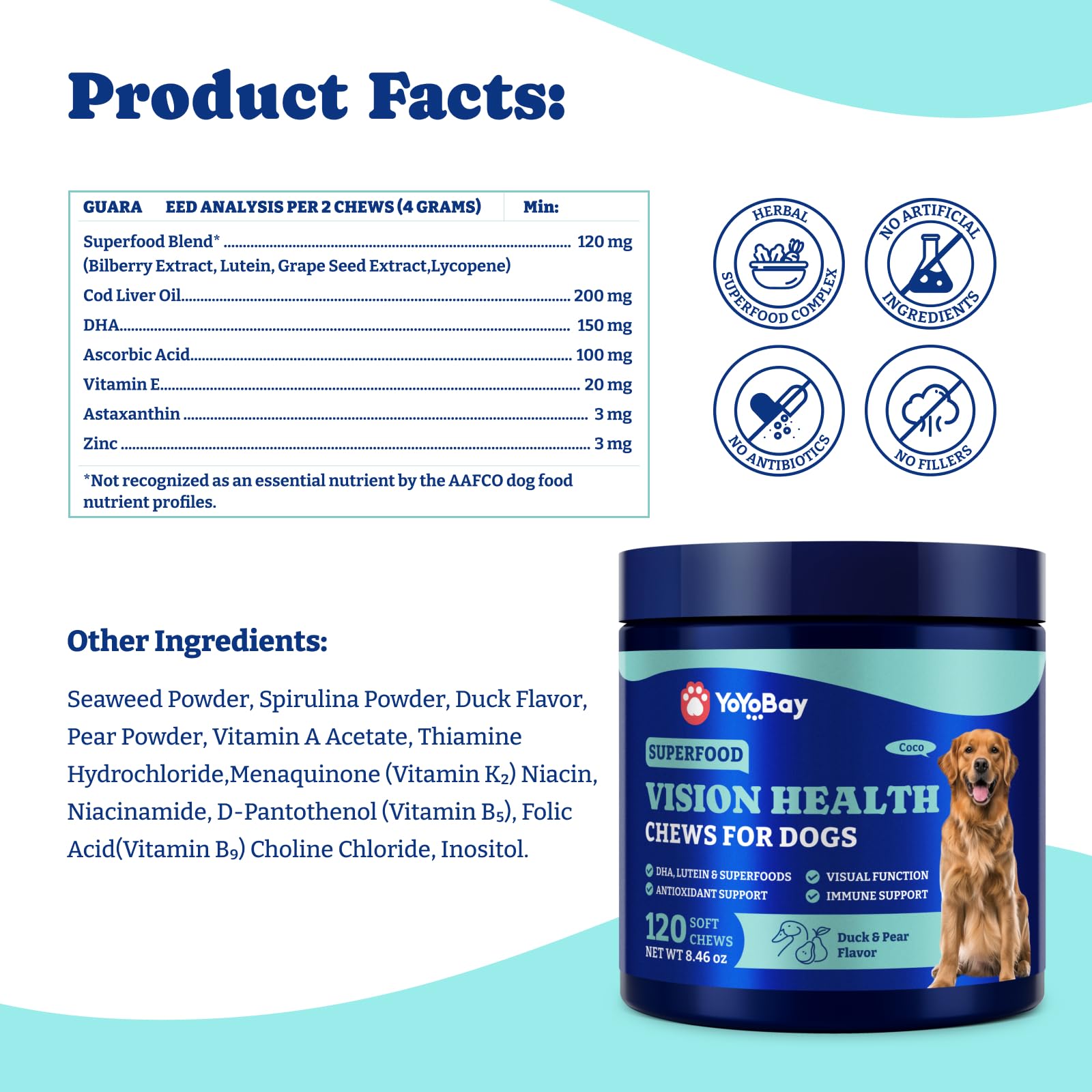 YoYoBay eye supplement chews are a tasty daily option.
