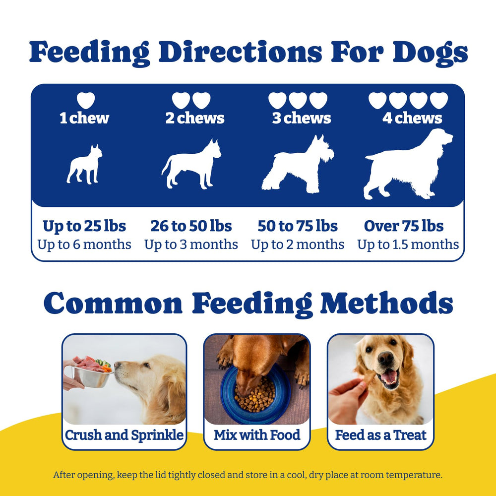 YoYoBay immune support chews pictured aiding gut balance in dogs.