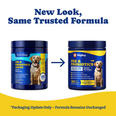 YoYoBay probiotics digestive enzymes blend supports nutrient absorption in dogs.