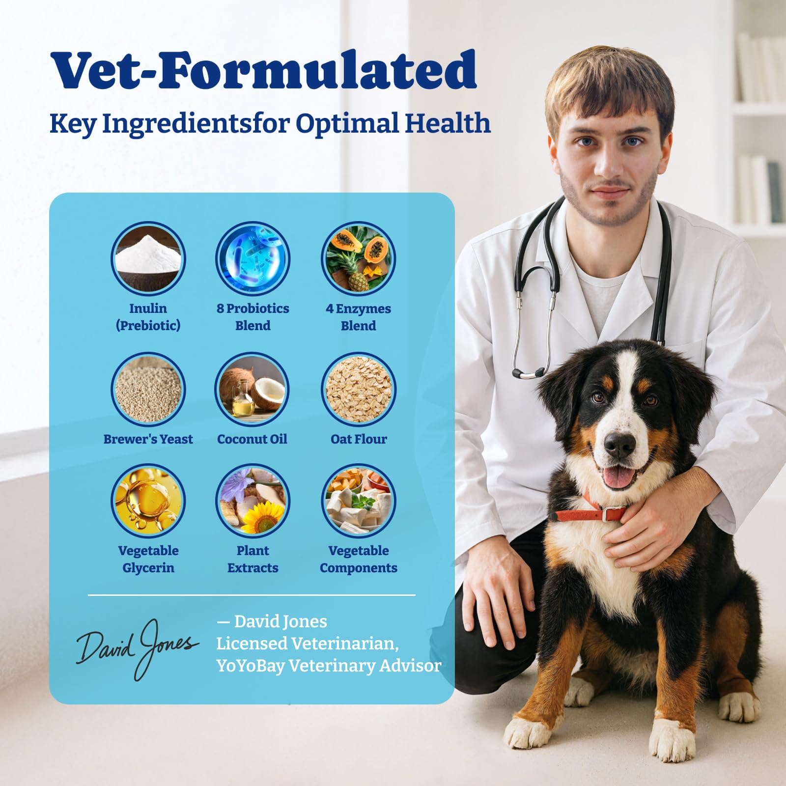 YoYoBay Probiotics for Dogs turkey-pumpkin chews your dog enjoys daily