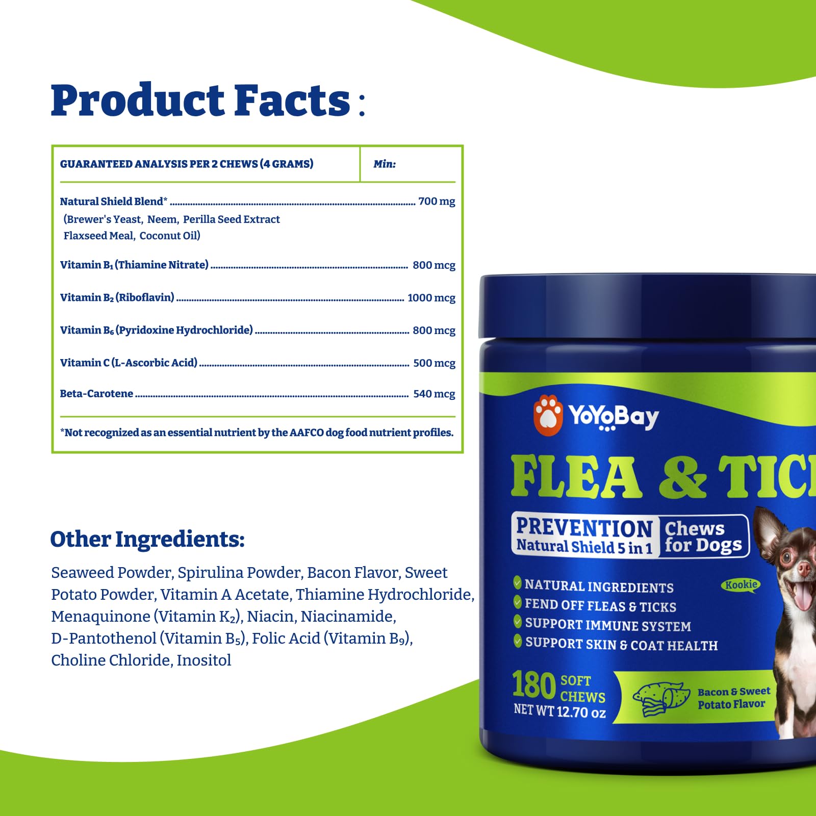 YoYoBay vet-formulated natural shield 5-in-1 for skin and coat health