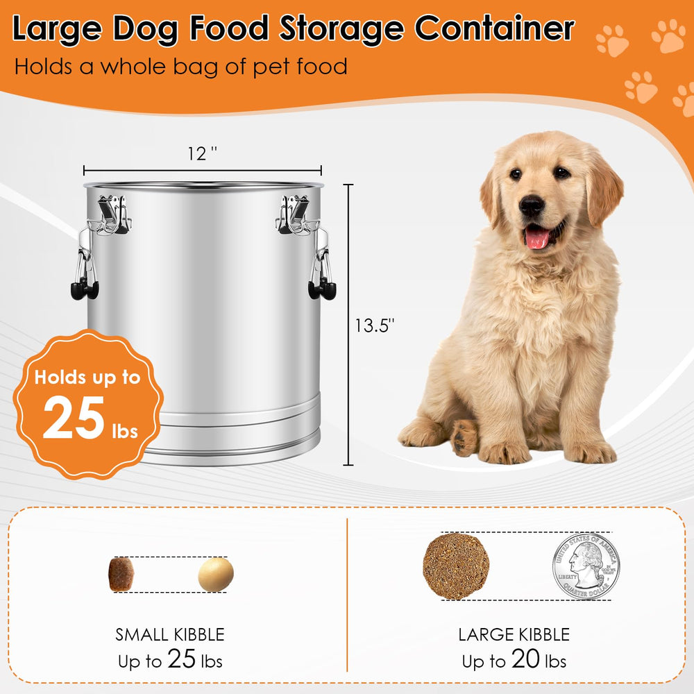 Yoziyaxo durable stainless steel construction for long lasting pet food storage