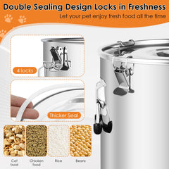 Yoziyaxo stackable design to save kitchen space and organize pet supplies