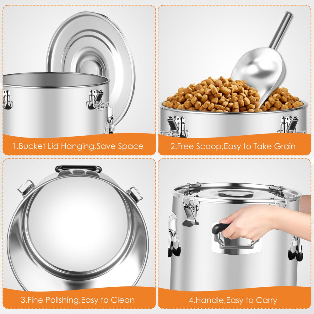 Yoziyaxo versatile storage for rice, cat food, birdseed, and more.