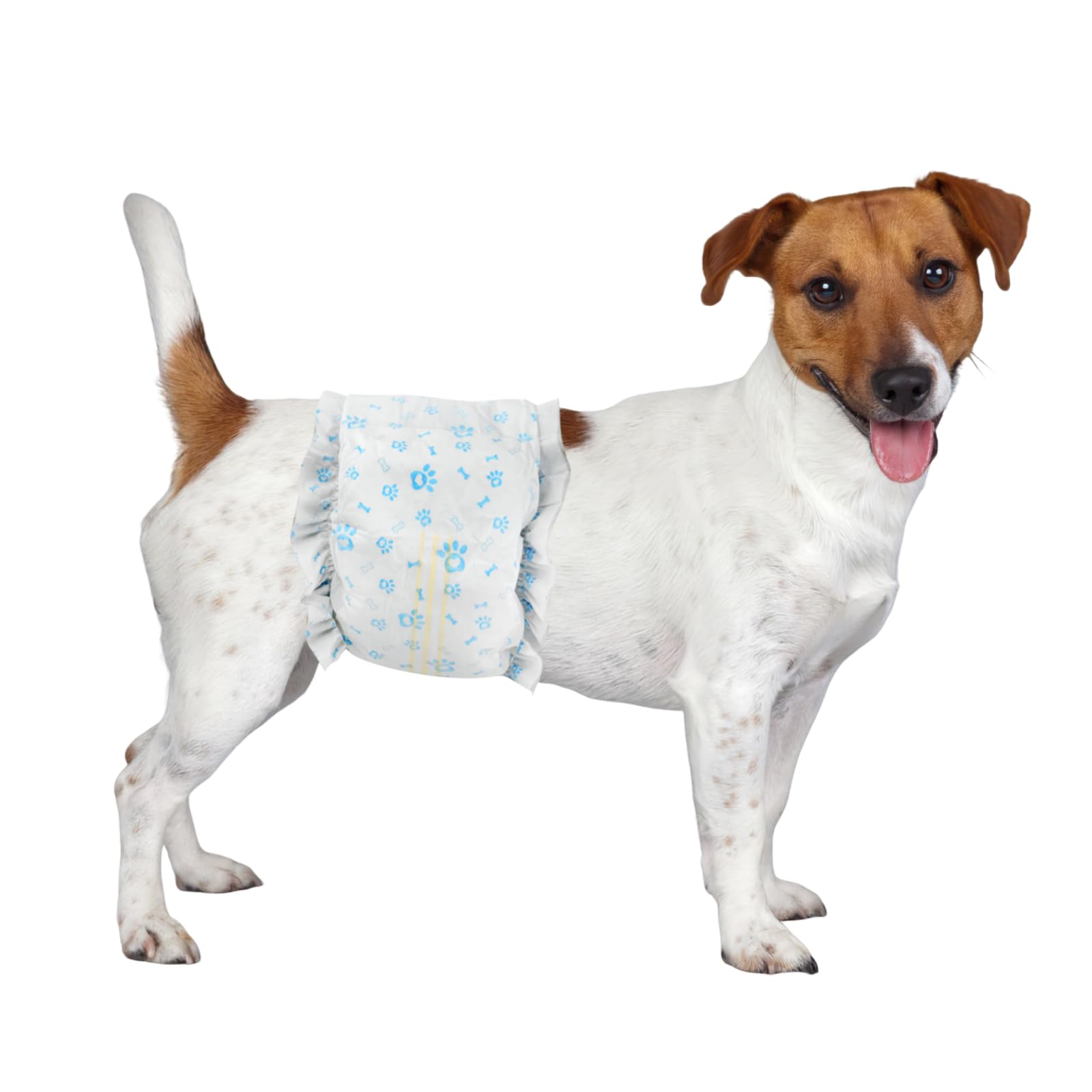 Ypfyed disposable dog diapers male 96-count close-up showing absorbent core for leak protection