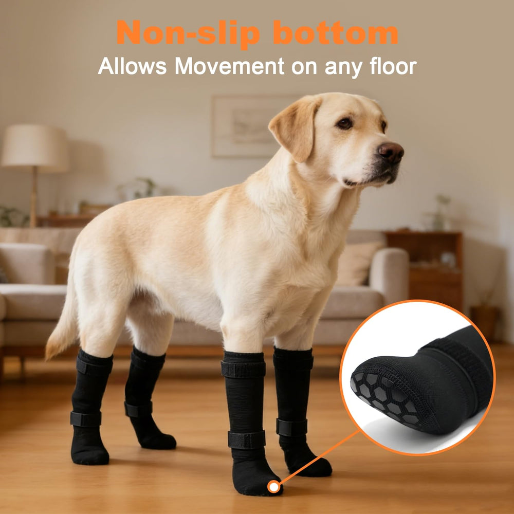 yrenoer dog socks 4-pack set provides full paw coverage