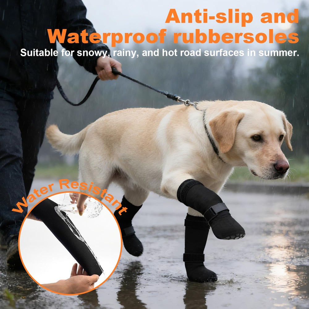 yrenoer dog socks with adjustable straps secure fit during walks