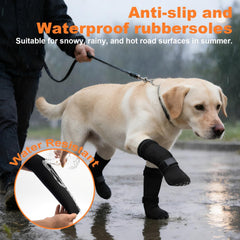 yrenoer dog socks with adjustable straps secure fit during walks
