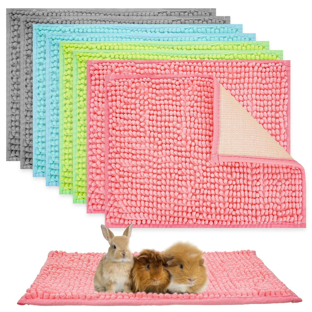 Ysglory gray guinea pig cage liner keeps the bottom flat and cozy for small pets.