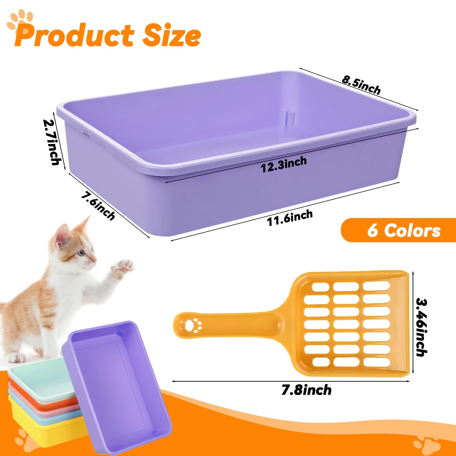 Ysglory non-stick PP tray reduces sticking and odors for quick cleaning.