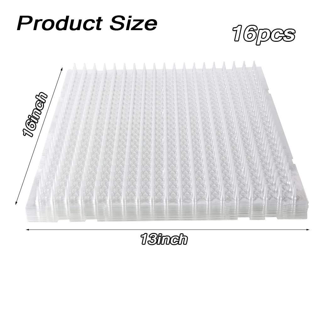 Ysglory spike mat can be cut to fit around furniture or trees.