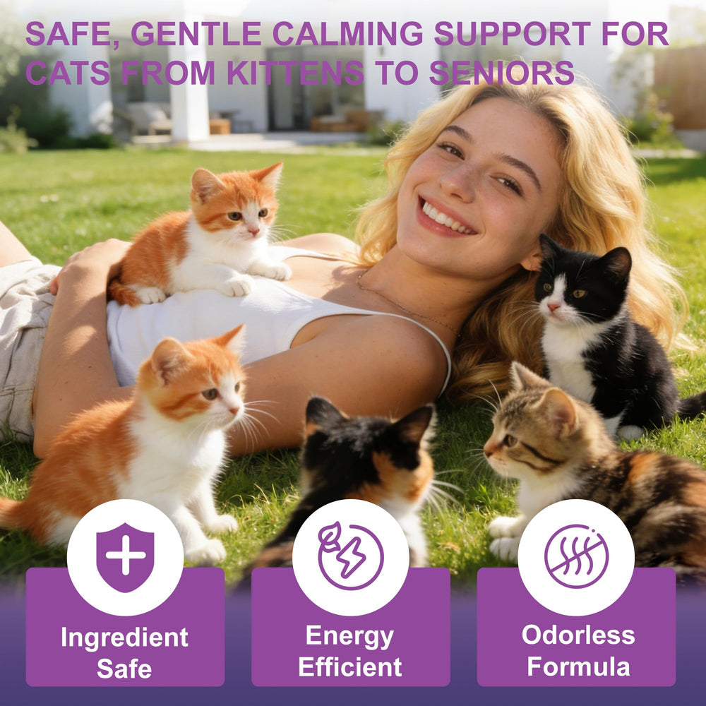 Ytcx.Tech Safe odorless plug-in design suits kittens to seniors without strong scents.