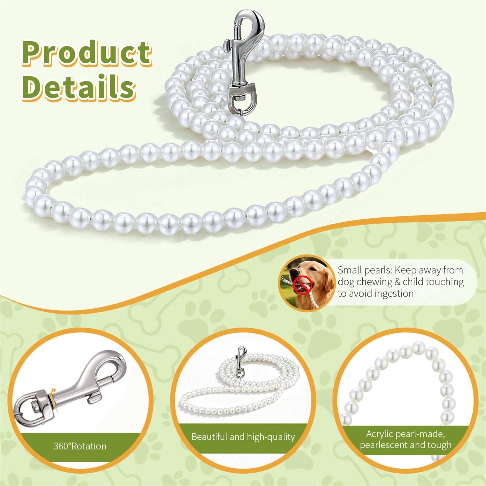 YUAN KE GUANG DIAN handmade flower collar on dog highlights craftsmanship