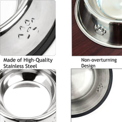 YUDANSI multipurpose dog bowl supports kibble, wet food, treats, and water.