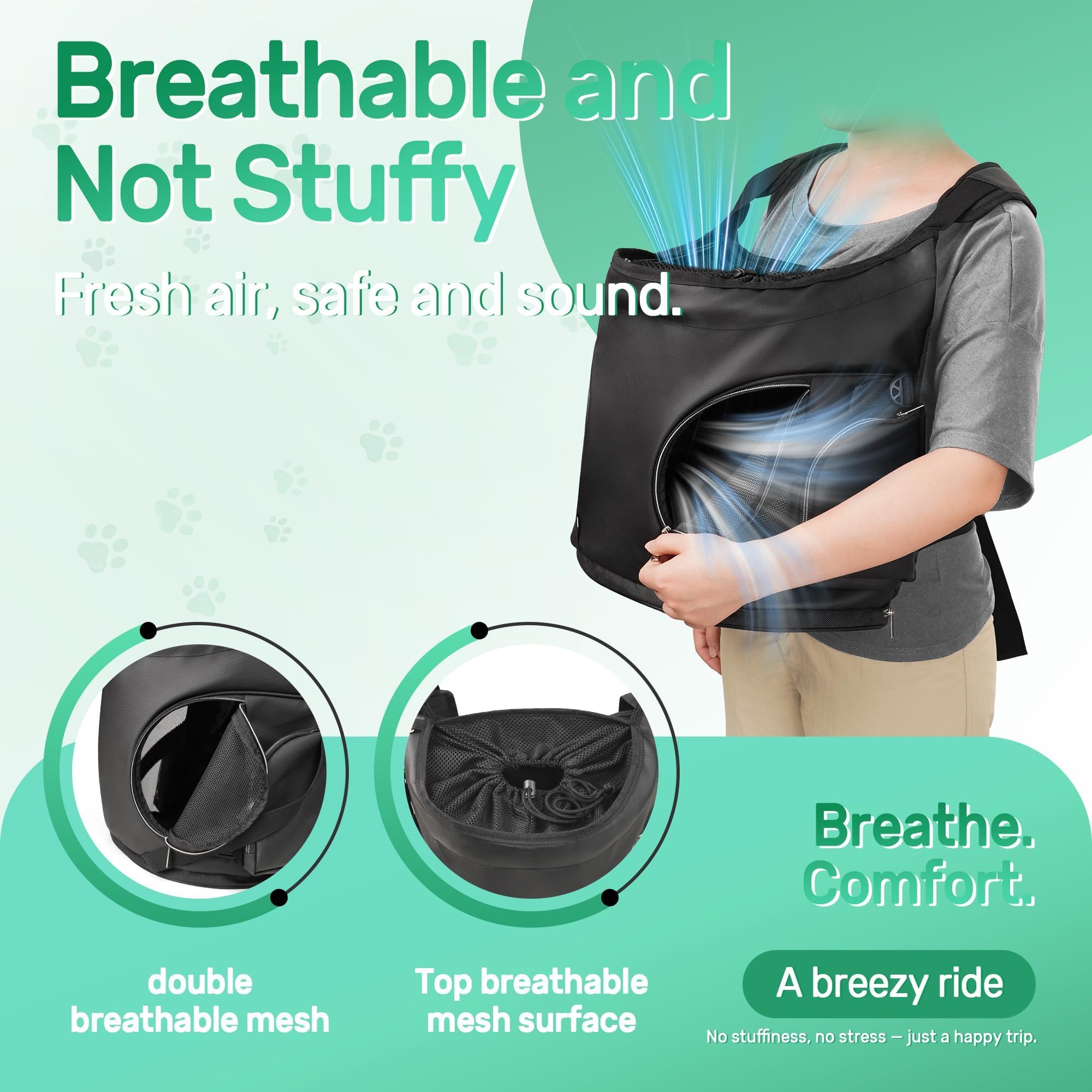 YUDODO adjustable strap system for balanced, comfortable wear.