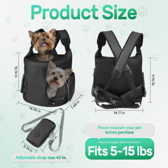 YUDODO breathable top drawstring and mesh window keeps your pet cool