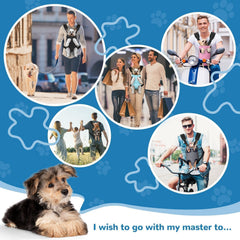 YUDODO dog front carrier strap adjustments provide a flexible, comfortable fit.