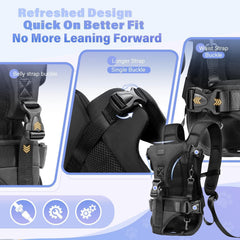 Interior safety strap in YUDODO carrier secures the pet during movement