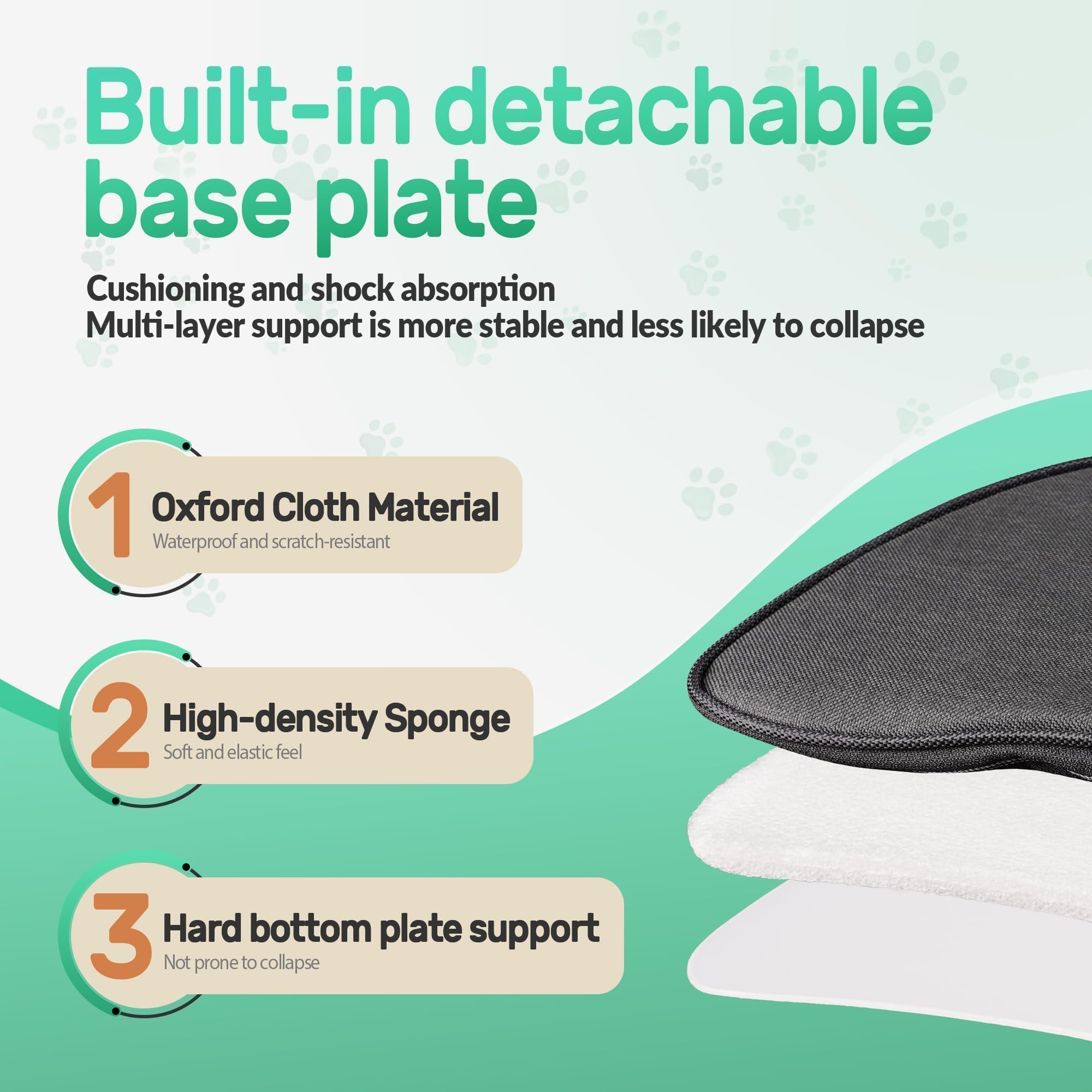 YUDODO soft base provides stable resting platform.
