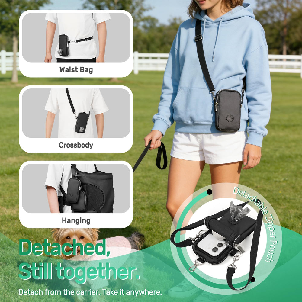 YUDODO side pockets and water bottle sleeve for easy storage.