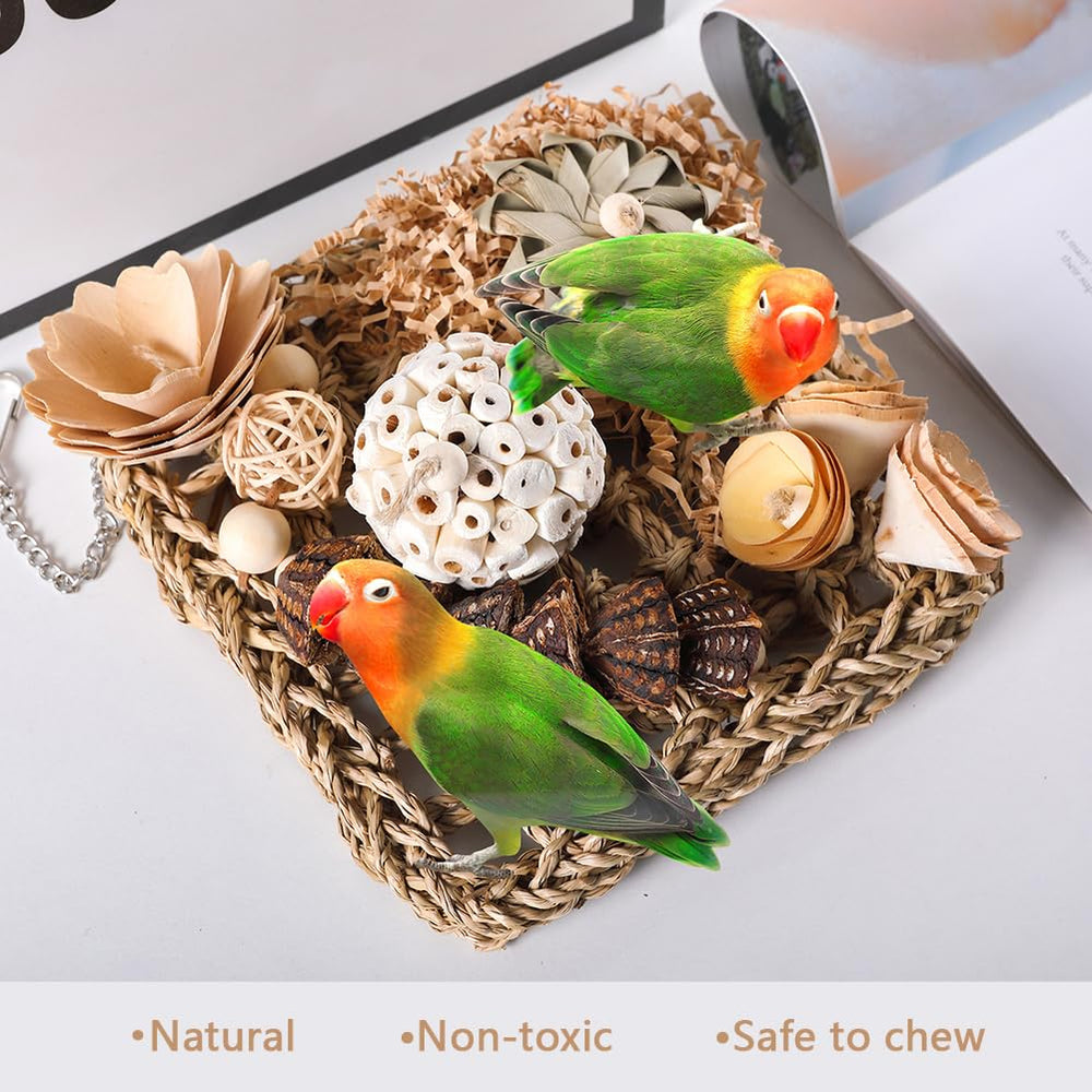 YUEMOOLIX size and hanging height suitable for small to medium birds.