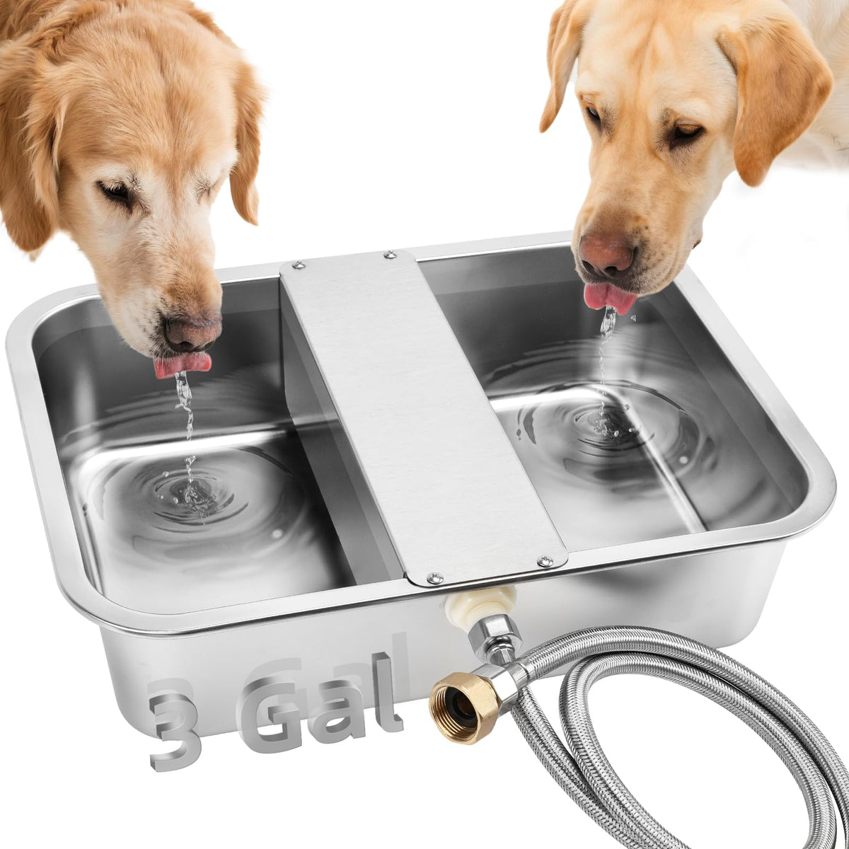 YUEPET 3-Gallon Auto Dog Water Bowl Dispenser for outdoor use and fresh water.