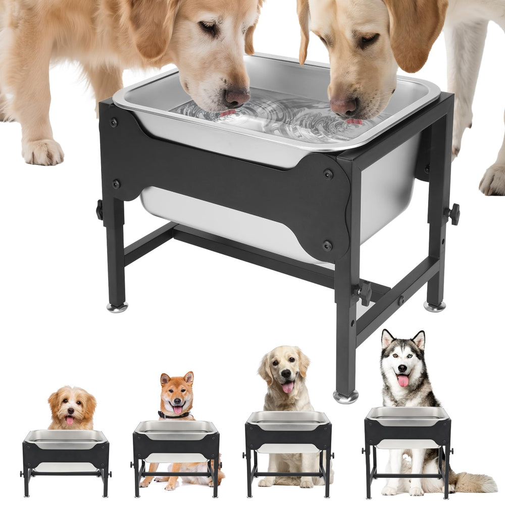 YUEPET 3-gallon elevated dog water bowl stand with ample capacity for all-day hydration