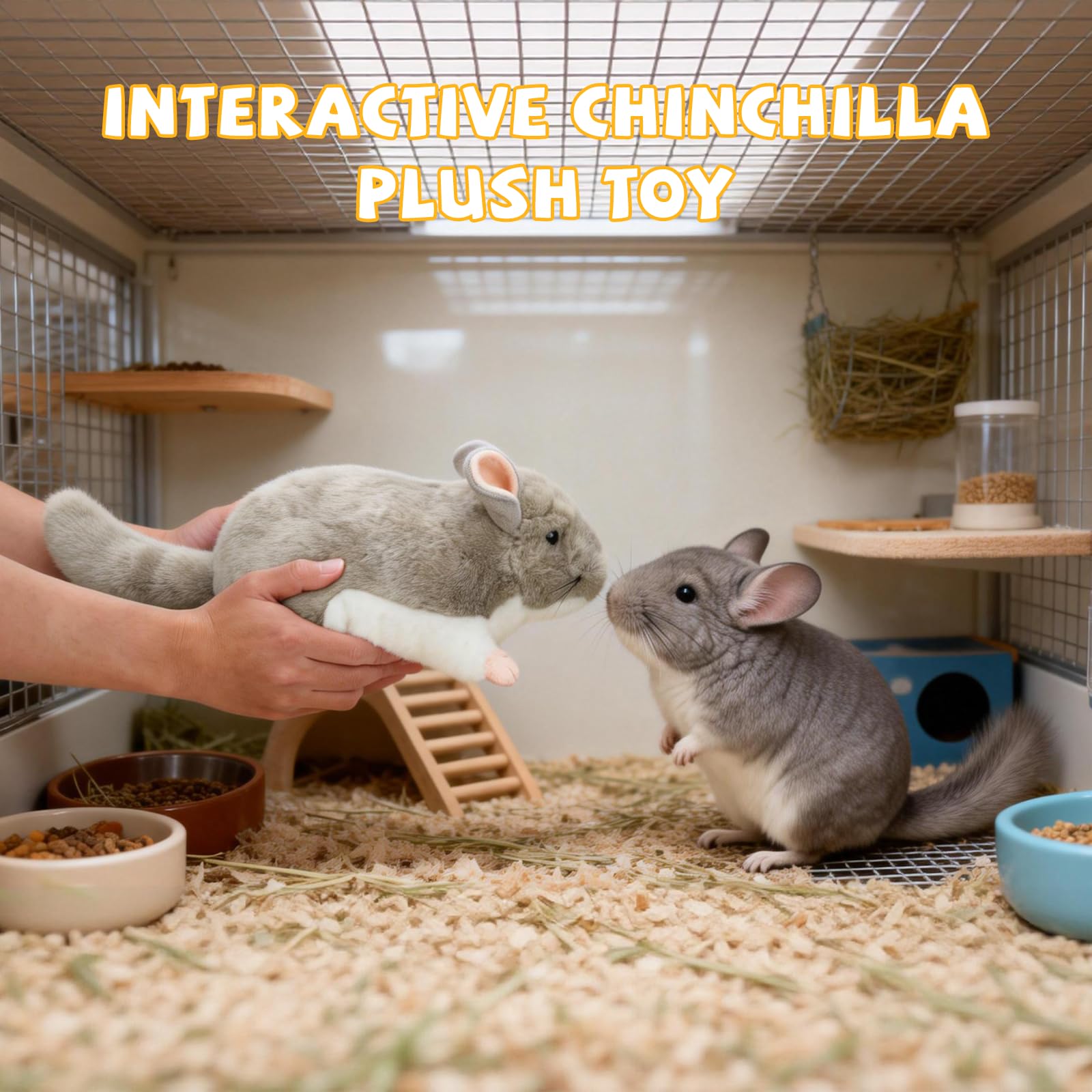 YUEPET chinchilla cuddler compact dimensions fit snugly in cages.