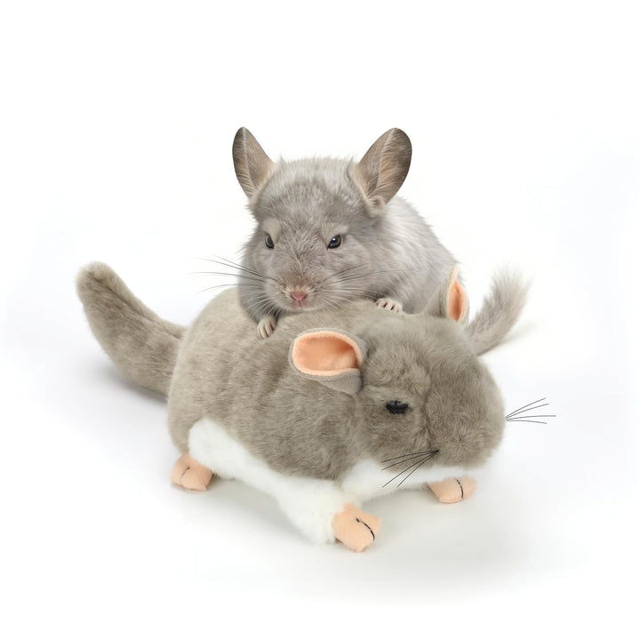 YUEPET chinchilla cuddler with round body plush for safe hugging and lounging.