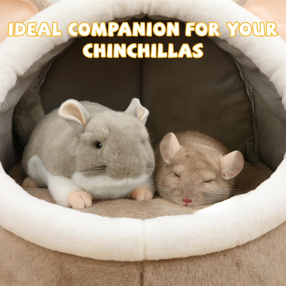 YUEPET chinchilla cuddler thermal-insulation plush keeps pets warm.
