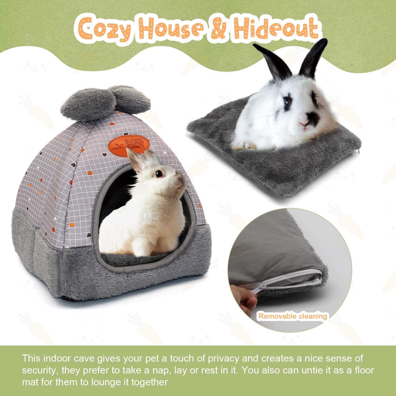 YUEPET removable cushion mat simplifies washing and maintenance.