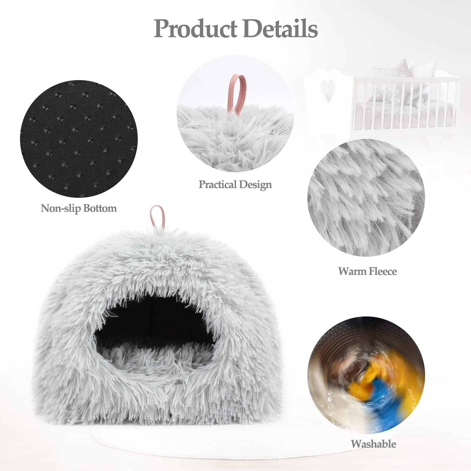 YUEPET ensures stable placement with non-slip bottom pads.