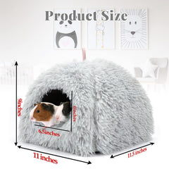 YUEPET compact hideout sized 11x11.5x9 inches for a snug retreat.