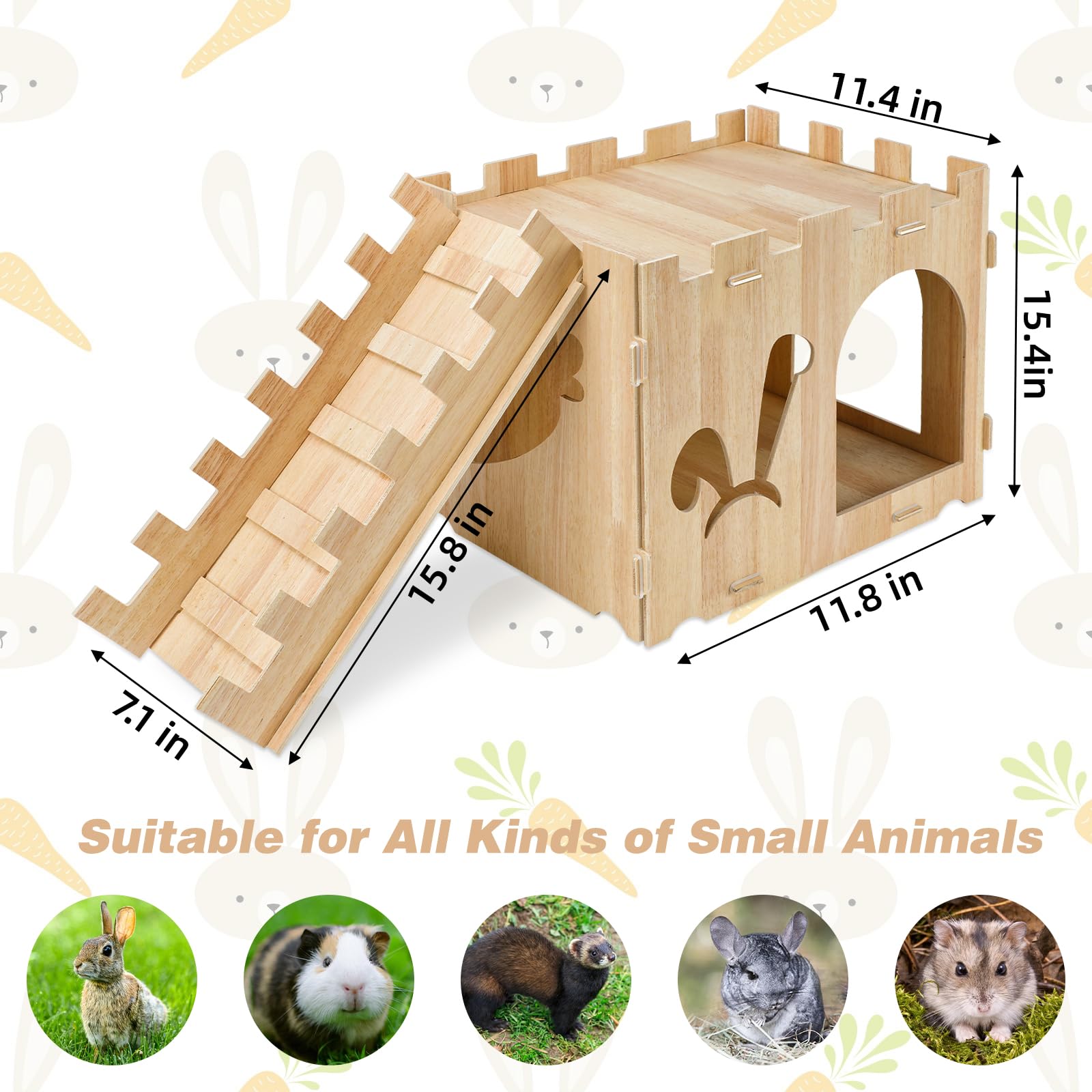 YUEPET poplar plywood construction is durable and pet friendly