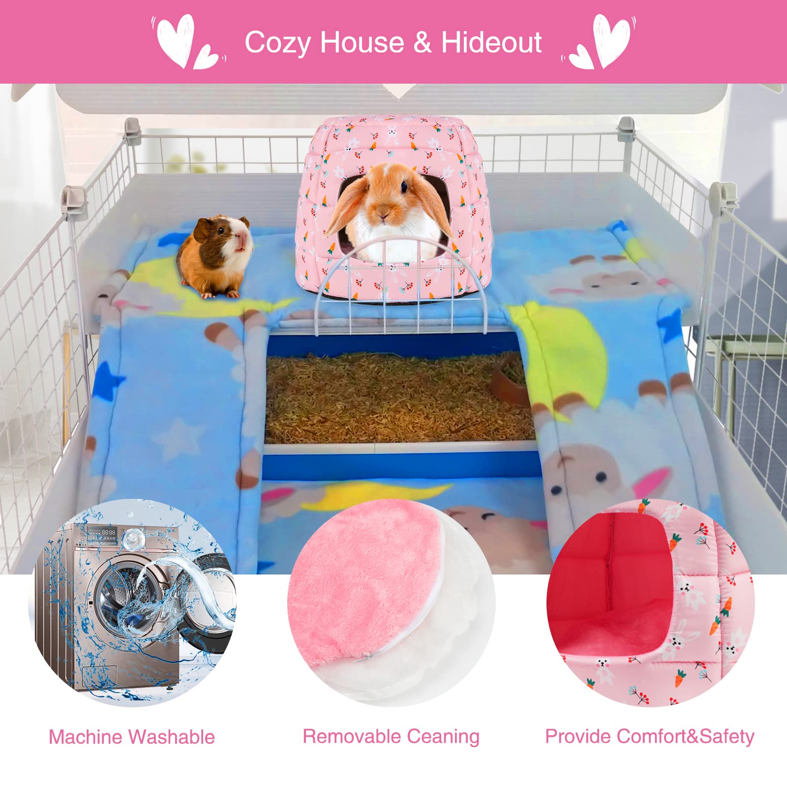 YUEPET cozy plush fabric provides warm, secure space.