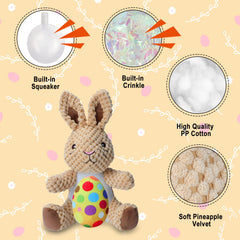 YUEPET toy features a squeaky belly for interactive chewing