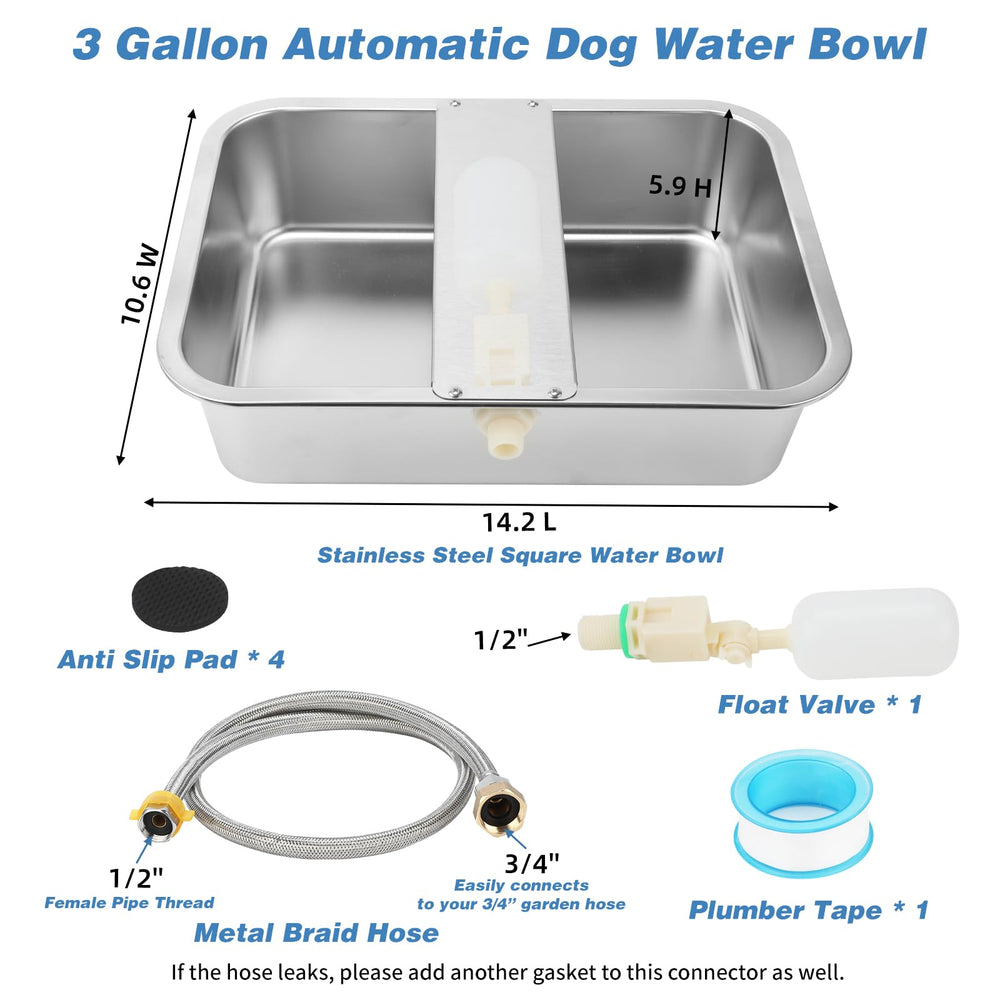 YUEPET water faucet connection setup for secure flow.
