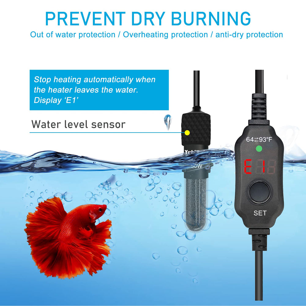 Built-in temperature sensor with real-time readout on controller
