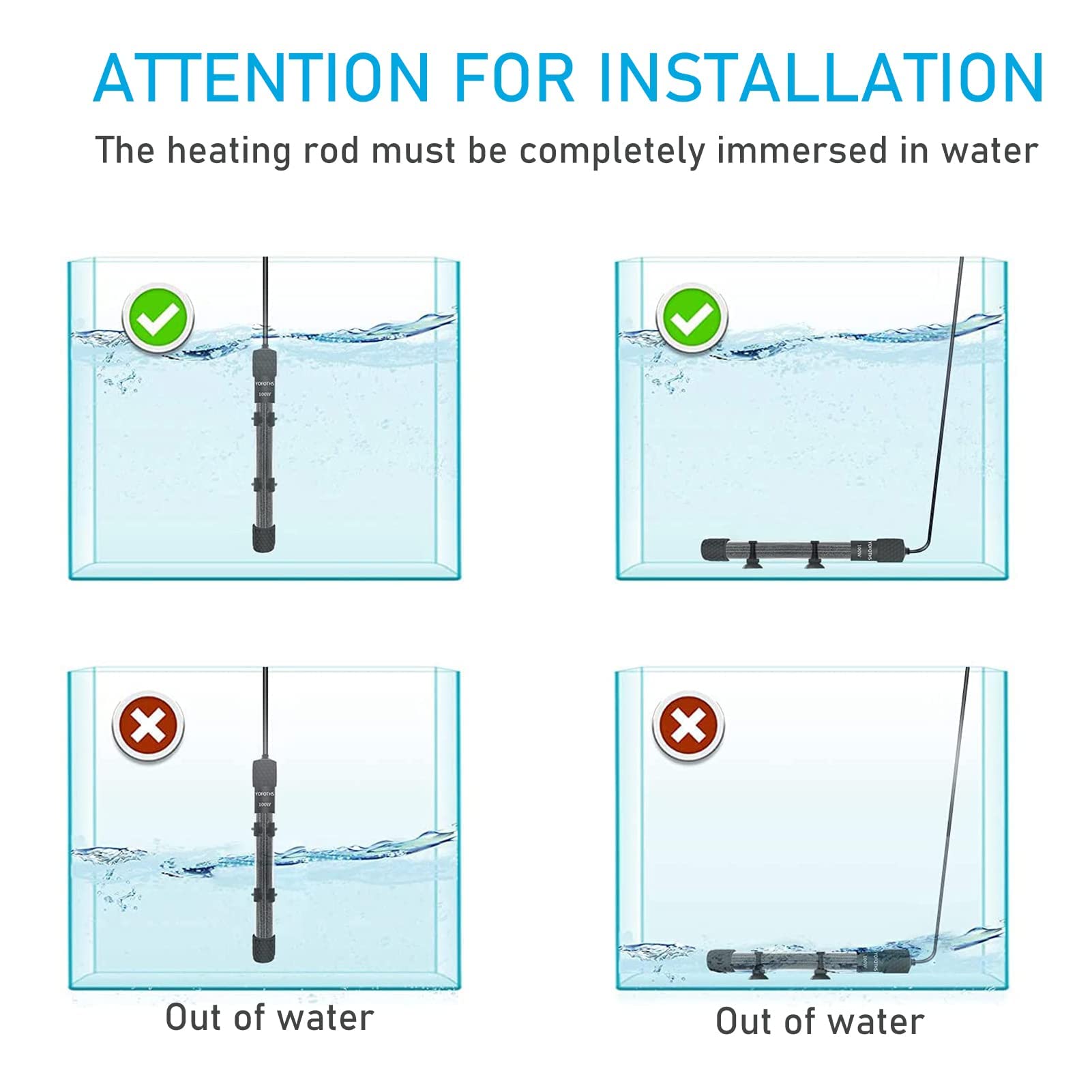 External temperature dial lets you adjust without water contact