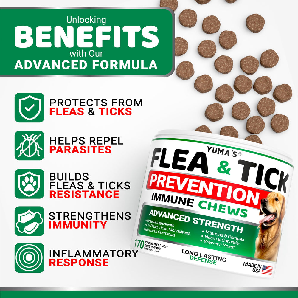 YUMA'S 170 soft chews for all dog breeds and ages.