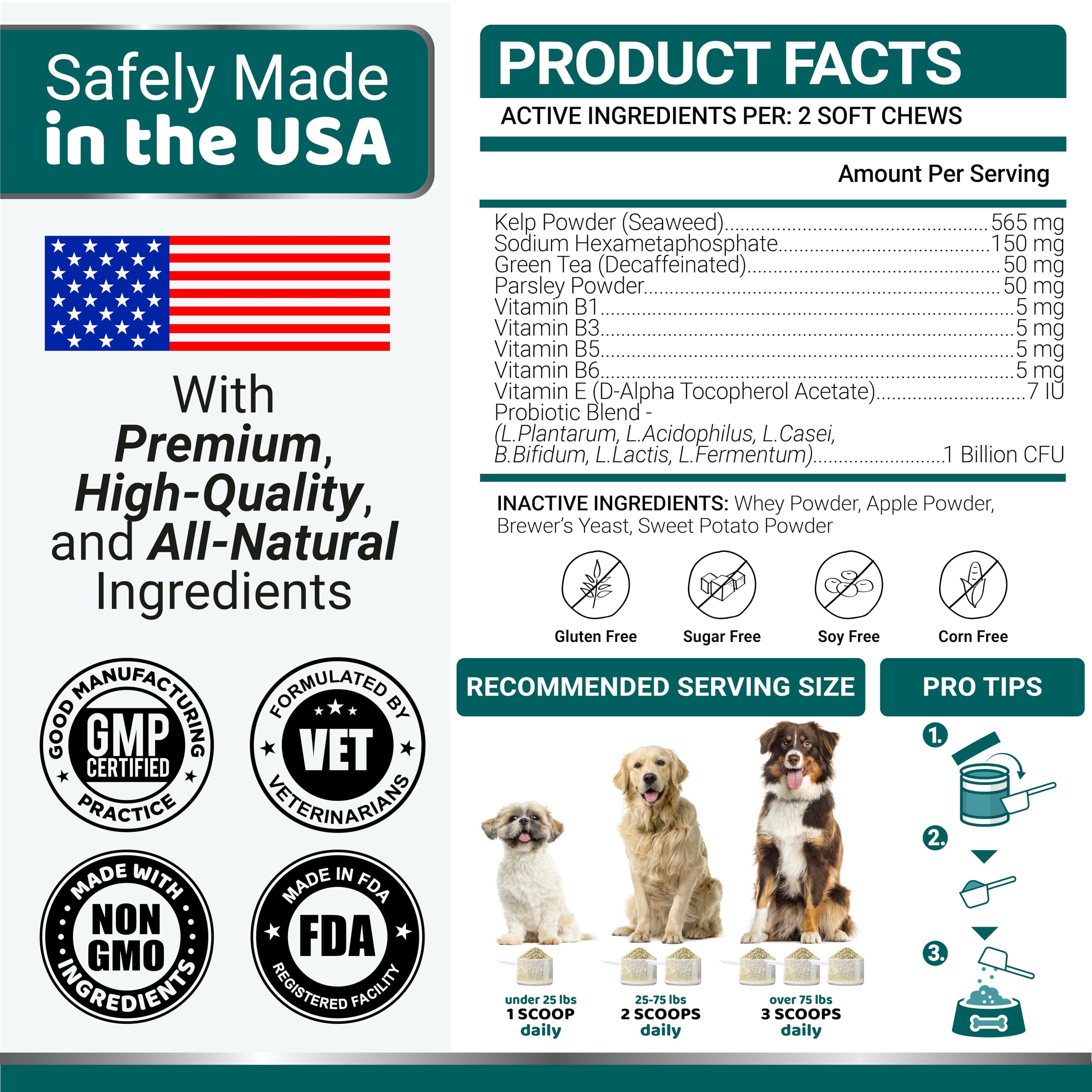 YUMA'S label highlights product details for quick reference