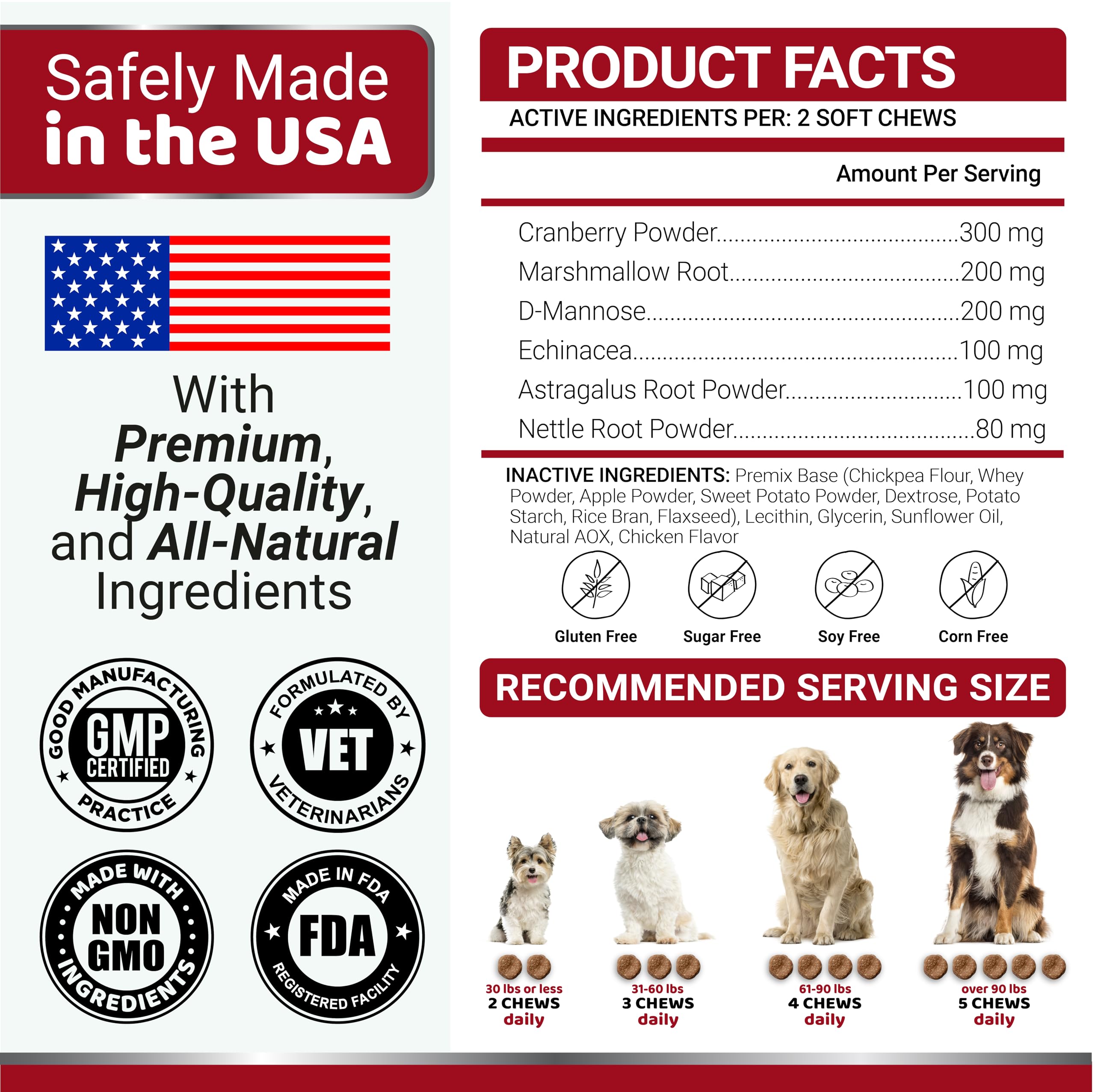 YUMA'S Cranberry UTI Chews support digestion and immune health.