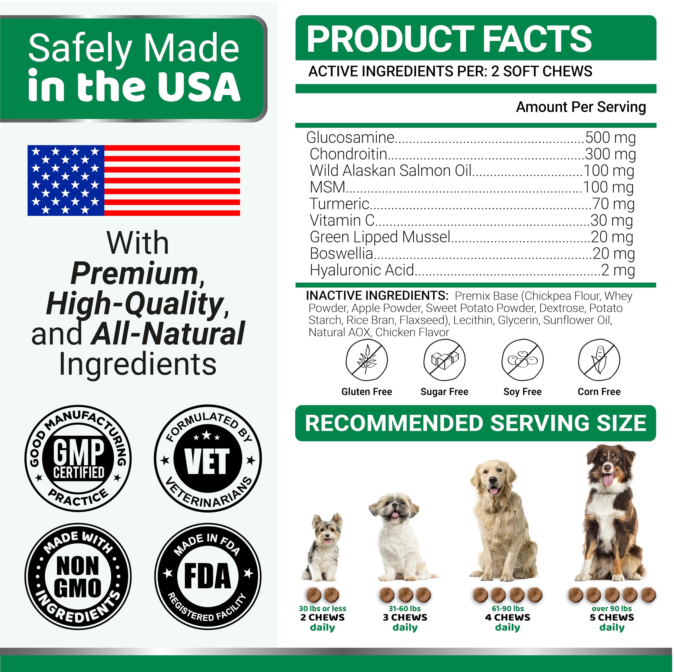 YUMA'S Glucosamine for Dogs in-use photo demonstrates active dog mobility