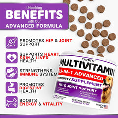 YUMA'S hip joint‑support chew aids mobility for active dogs.