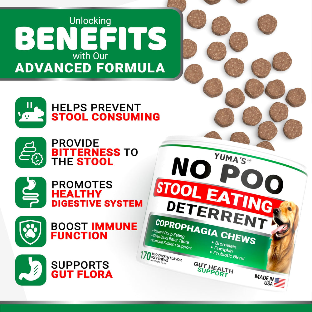 YUMA'S No Poo Chews treat closeup emphasizes irresistible flavor for daily use.